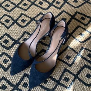 Brand New Suede Calvin Klein Kitten Heels